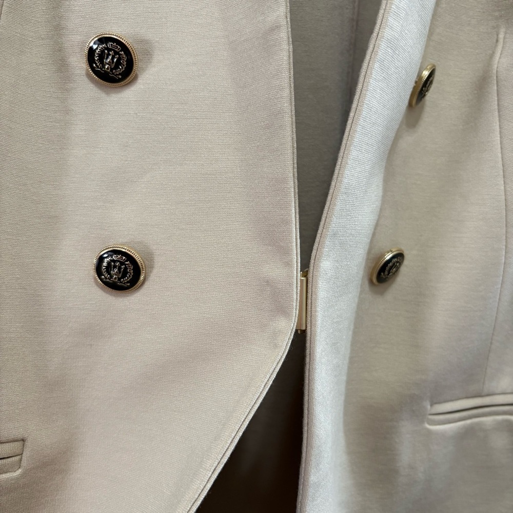 Lane Bryant Ponte Bryant Collarless Blazer in Khaki NWT 28 - Picture 6 of 9